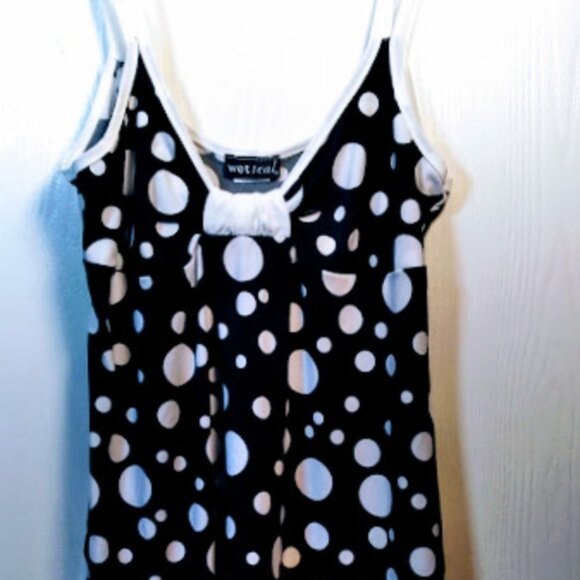 WET SEAL • Polka Dot Spaghetti Strap Top NWT-Large - Picture 3 of 16